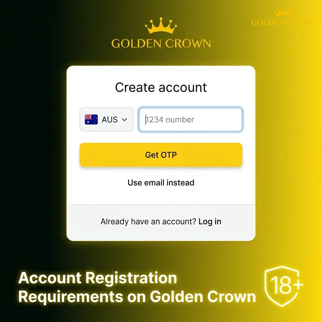 Account Registration Requirements on Golden Crown