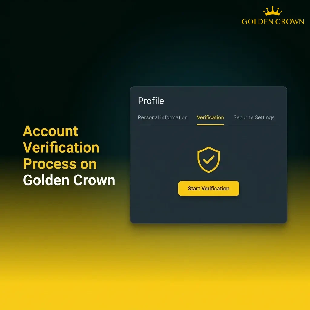 Account Verification Process on Golden Crown