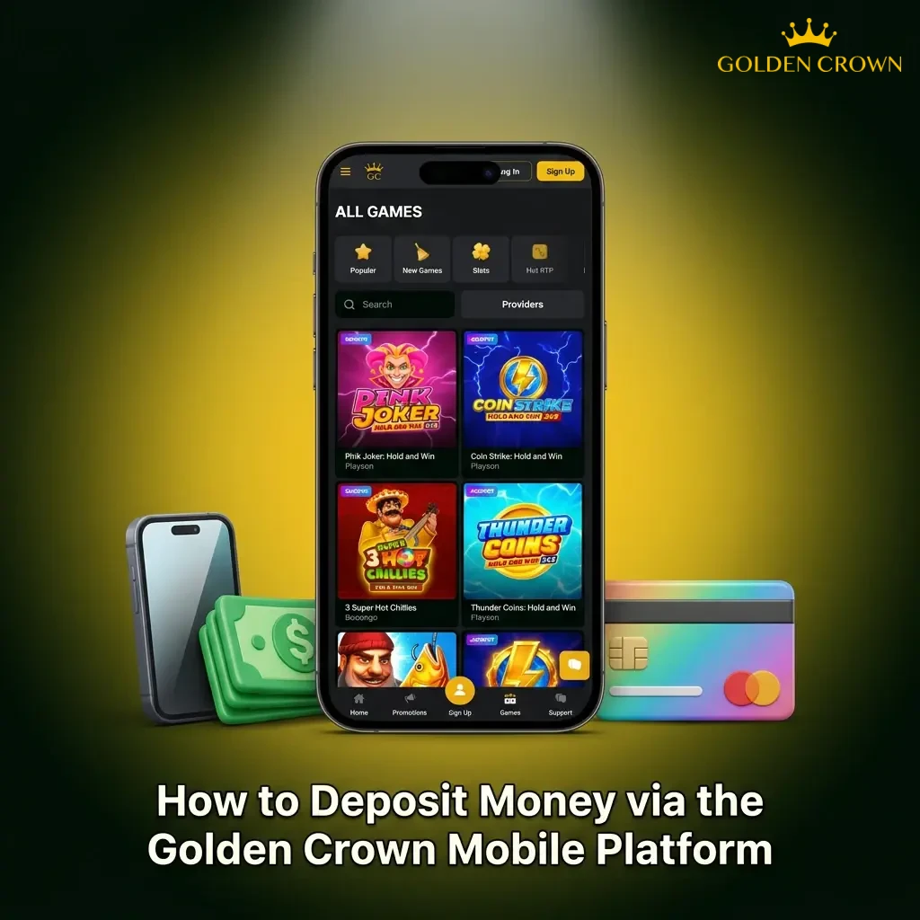 How to Deposit Money via the Golden Crown Mobile Platform
